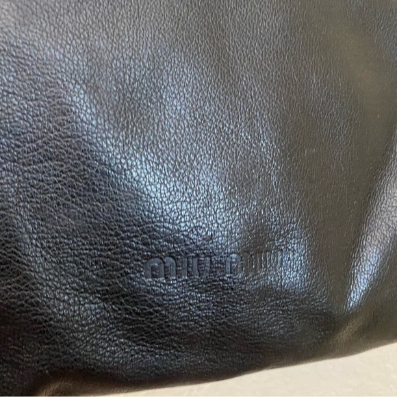 Miu Miu Shoulder bag soft leather black - Picture 6 of 14